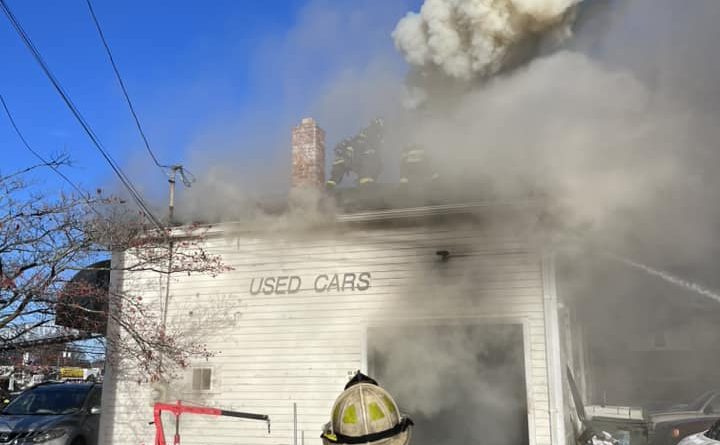 Fire Ravages Fairfield Auto Repair Shop, Leaving Several Cars in Ruin